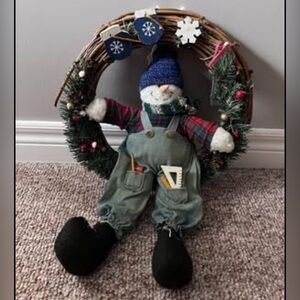 Snowman Wreath